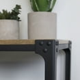 thumbnail image 5 of Manor Park Angle Iron Rustic Wood Entry Console Table, Barnwood, 5 of 16