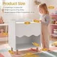 thumbnail image 3 of Costway Kids Nightstand, Toddler Scalloped Side Table with Wide Top & Open Compartment White, 3 of 10