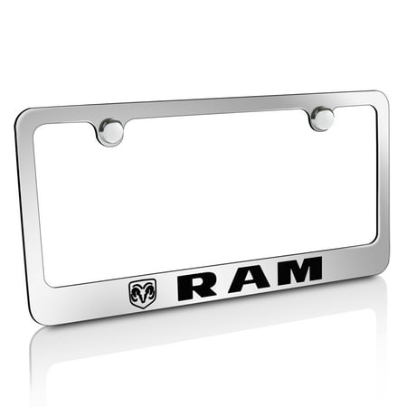 Dodge License Frame - Dodge RAM Chrome Metal License Plate Frame