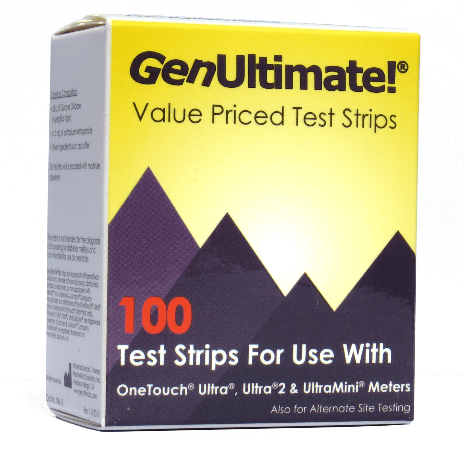 GenUltimate Test Strips - 100ct for use with OneTouch Ultra Meters -  Walmart.com - Walmart.com