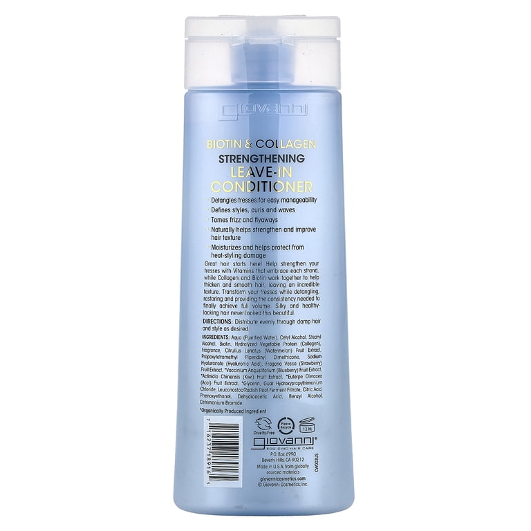 Giovanni Biotin & Collagen Leave-In Conditioner, 8.5 fl oz