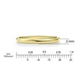 thumbnail image 6 of Amanda Rose Collection Women's Solid 10K Yellow Gold 2mm Traditional Plain Wedding Band  (Available Ring Sizes 4-10) Sz 5, 6 of 6