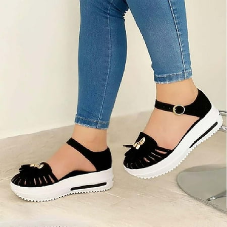 

Floenr Womens Sandals Flip Flops for Women Summer New Solid Color Ladies Sandals Hollow Large Size Female Sandals