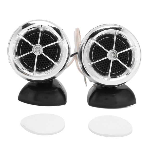 Altavoz 2 uds Dome Tweeter 1200W de alta sensibilidad Universal para sistemas de Audio de coche plateado