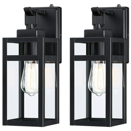 

Daisy 2 Pack Outdoor Wall Light With Sensor Fixtures - 5 x6.57 x14.06