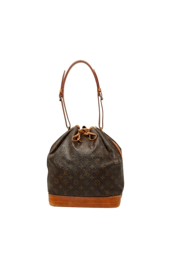 Pre-Owned Louis Vuitton Monogram Noe Shoulder Bag M42224 Brown Leather Women's LOUIS VUITTON