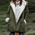 thumbnail image 2 of SHTXOZHI Women's Fleece Lined Coats Winter Warm Hooded Jackets Thick Outerwear with Pockets, 2 of 4