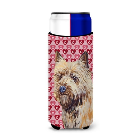 

Caroline s Treasures LH9140MUK Cairn Terrier Hearts Love and Valentine s Day Portrait Ultra Hugger for slim cans Slim