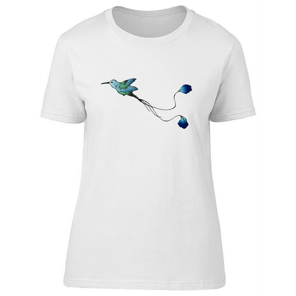Beautiful Tailed Hummingbird T-Shirt Women -Image by Shutterstock, Female Large
