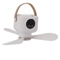 thumbnail image 1 of USB Ceiling Fan, Portable Remote Control 7200mAh Battery Outdoor Ceiling Fan Timing Function  for Tent for Bed White,Beige, 1 of 7