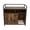 Rustic Brown, variant on Unbranded MDF Modern Cat Litter Box, Brown, 1 Pack