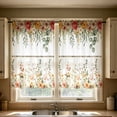 thumbnail image 4 of 2D Printed Kitchen Curtains, 24" Short Washable Window Valances, Decorative Half Curtain Panels for Sink, Bathroom & Cafe Styling, Light Filtering Privacy Drapes​, B, 4 of 5