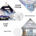 thumbnail image 4 of 3 Pack Pink Flower Fluorescent Light Covers for Ceiling Lights Butterfly Wildflower Leaf Pastoral Style Magnetic Ceiling Light Covers Overhead Light Filters for Office Classroom Home, 4 of 9