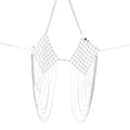 thumbnail image 2 of Sujetador de metal para mujer Hugo Cadena de cuerpo Lentejuelas Halter Bikini Plata, 2 of 10