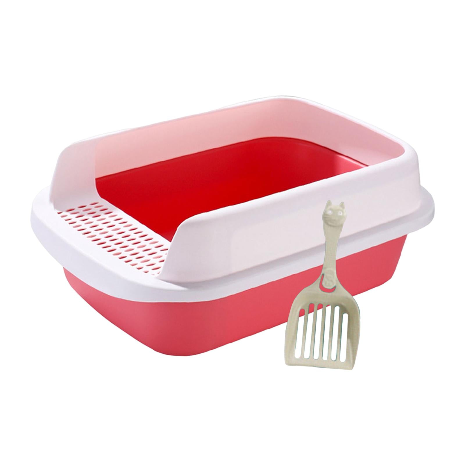 Cat Litter Box Potty Toilet Heighten Semi Closed Pet Litter Tray