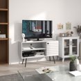 thumbnail image 2 of HOMCOM TV Stand for TV's Up to 50" with Power Outlets, Storage Cabinet, 2 of 10