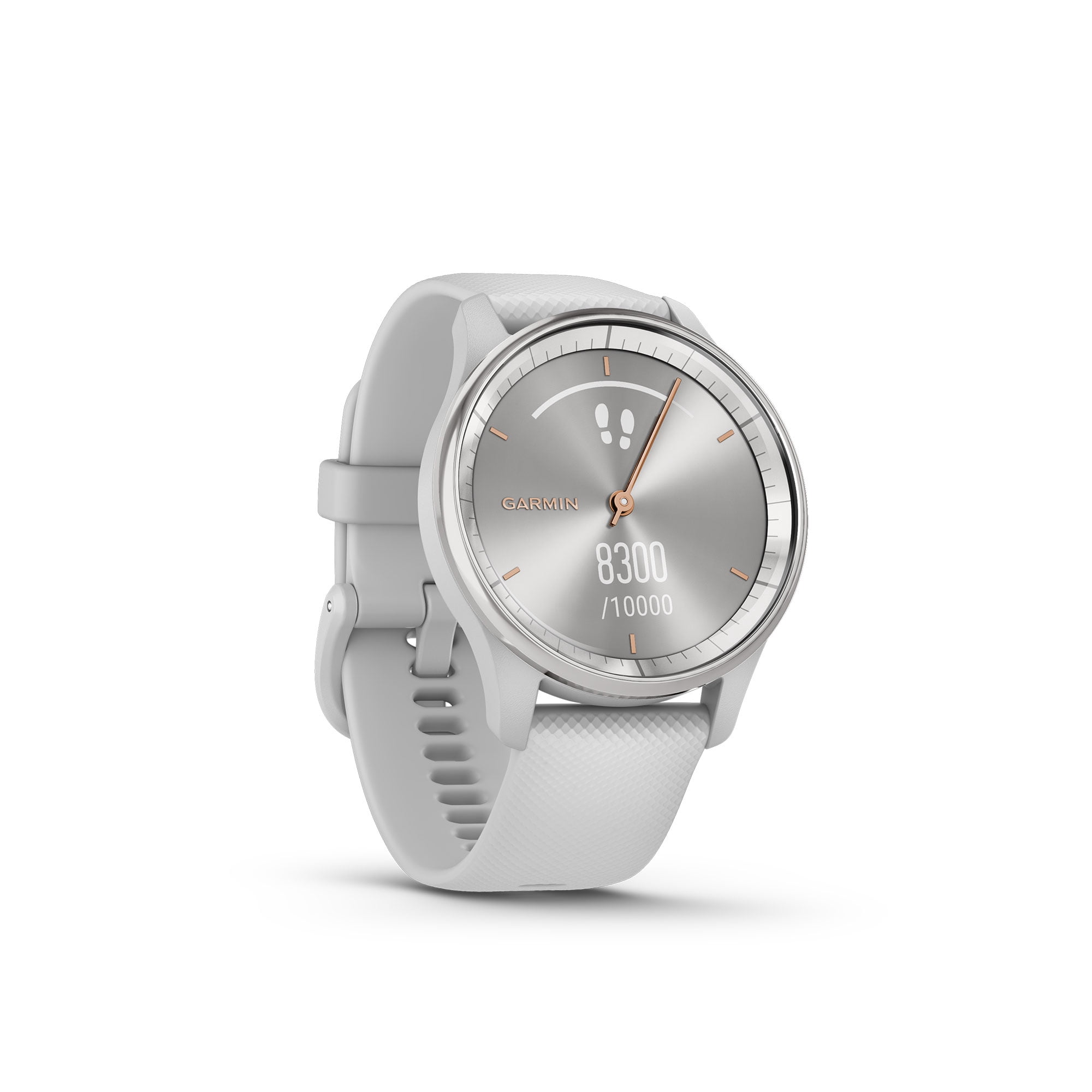Garmin vivomove Trend Hybrid Smartwatch Silver Bezel - Mist Grey Case
