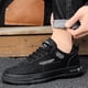 thumbnail image 5 of Zapatos de Tabla para Hombre Cuero PU Transpirable para Caminar Correr Senderismo (43) Negro DQrwqpou Tenis De Mujer Tenis De Hombre, 5 of 8