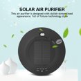 thumbnail image 4 of Portable Solar USB Air Purifier Cleaner Essential Oil Aroma Humidifier for Car Bedroom (Black), 4 of 10