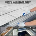 thumbnail image 3 of Waterlock 5" Gutter Guards Leaf Protection - Aluminium Gutter Covers - Fits K-Style Gutters - Easy to Install, 3 of 9