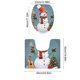 thumbnail image 3 of Tapetes de poliéster para decoración navideña, tapetes navideños para baño, juego de dos piezas, imitación cachemira, lavables, resistentes al desgaste, aptos para fiestas, decoración de baño, Hallowe, 3 of 6
