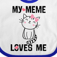 thumbnail image 4 of Inktastic My Meme Loves Me Girls Girls Baby Bib, 4 of 4