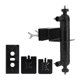 thumbnail image 1 of Soporte de canalón para cámara de vigilancia exterior con soporte ajustable y giratorio Negro, 1 of 8