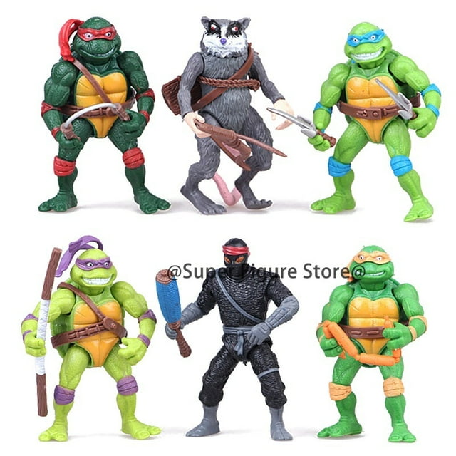 4pcs/Set s Action Figure Film Donatello Leonardo Movable Figurine Model Toys PVC Collection Cake Decorations