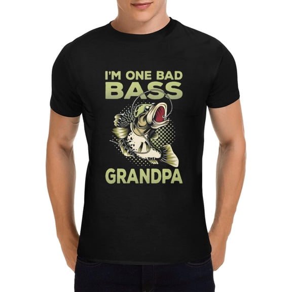 Unisex T-Shirt – Heavy Cotton Shirt – Bass Grandpa - S
