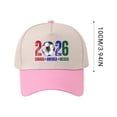 thumbnail image 5 of USA CAN MEX 2026 Host Soccer Cap - Washed Cotton Adjustable Hat For Men Women Sports Fans, 5 of 5
