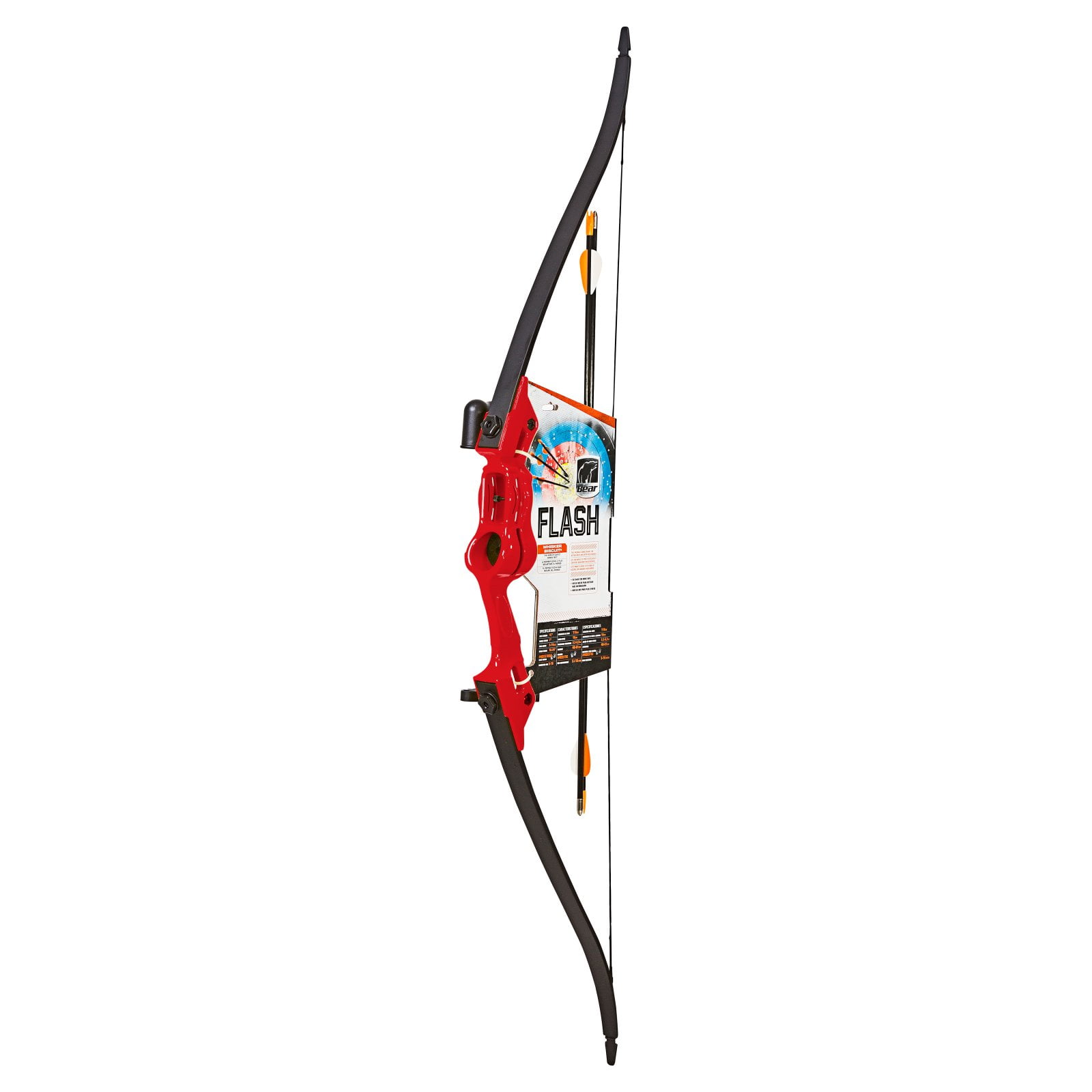 Bear Archery Warrior Youth Bow Includes Trophy Ridge Whisker Biscuit,  Armguard, Quiver, and Arrows Recommended for Ages 11 and Up 