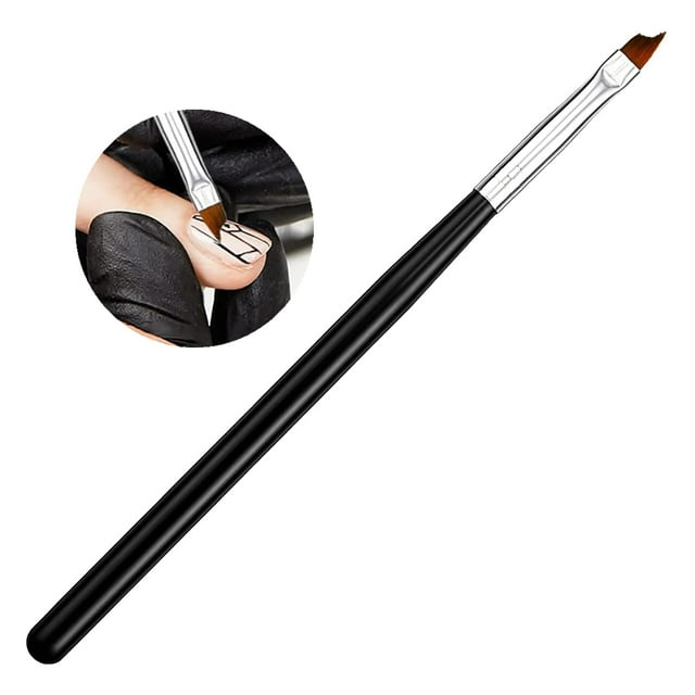 Pincel profesional para manicura francesa XCF con punta oblicua para uñas acrílicas gel UV