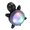 Black, variant on Turtles Shape Bicycles Tail Light Cycling Safety Taillight Intelligent Sensing Bike Wheel Spokes Light Backpacks Light