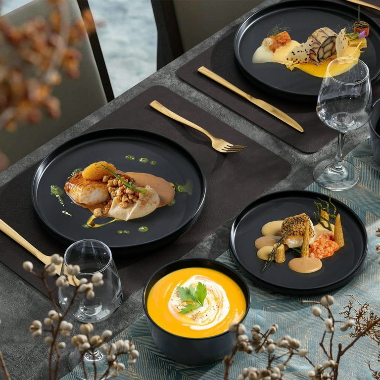 Free Shipping! Vesteel Durable Stoneware Dinnerware Set for 4 with