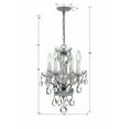 thumbnail image 2 of 5534-CH-CL-I Crystorama Lighting Traditional Crystal - 15 Inch 4 Light Chandelier-Italian Crystal Type-Polished Chrome Finish   -Traditional, 2 of 9