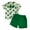 Green Clover 1, variant on Okbabeha Toddler Baby Boys St. Patrick's Day Set Clover Shirt Short Sleeve Button Down Top Shorts Summer Outfits 6M-5T