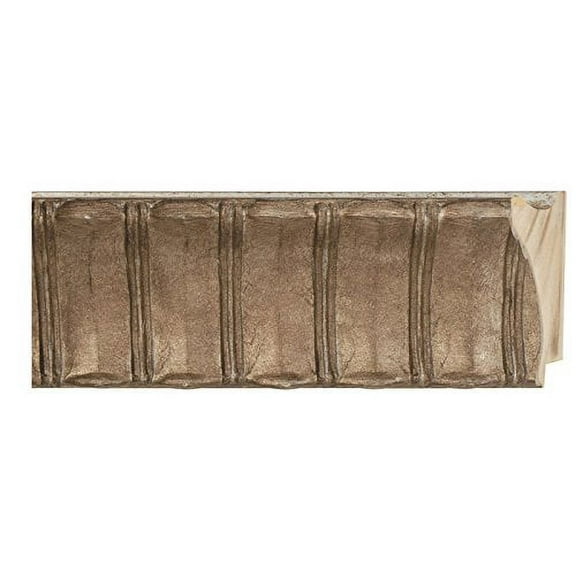 Picture Frame Moulding (Wood) 100Ft Bundle - Ornate Antique Silver Finish - 4.375" Width - 3/4"