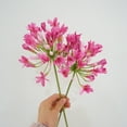 thumbnail image 3 of Farfi Artificial Flower Fresh-keeping No Watering Long-lasting Easy to Carry UV-resistant Artificial Agapanthus Flower Home Decoration (Purple), 3 of 13