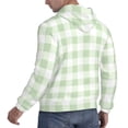 thumbnail image 6 of Fotbe Men's Hoodie with Green Checkboard Pattern - Kangaroo Pocket Pullover Hooded Sweatshirt, Perfect for Daily Wear, Travel, and Home-XX-Large, 6 of 7