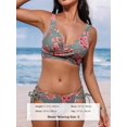 thumbnail image 4 of Women's Bikini Swimsuit Front Cross Lace Up Two Piece Bathing Suit, 4 of 6