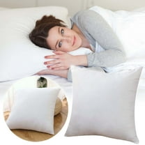 Throw Pillow Insert, 13.8 x 13.8 Inch Square Cushion Inner, Soft Fluffy Plump Stuffer Cushion Pad, White Decorative Pillow Insert Pillow Core