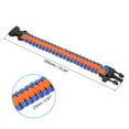 thumbnail image 2 of Uxcell Survival Paracord Bracelets, 2 Pack Braided Paracord Bracelet, Blue, Orange, 2 of 5
