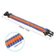 thumbnail image 2 of Pulseras de paracord de supervivencia Uxcell, paquete de 2, pulsera trenzada de paracord, azul, naranja, 2 of 5
