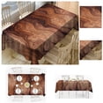 thumbnail image 3 of New Tablecloth Polyester Household Tablecloth Decorative Cloth 3D Digital Printing Waterproof Tablecloth Wood Grain 140x180, 3 of 6