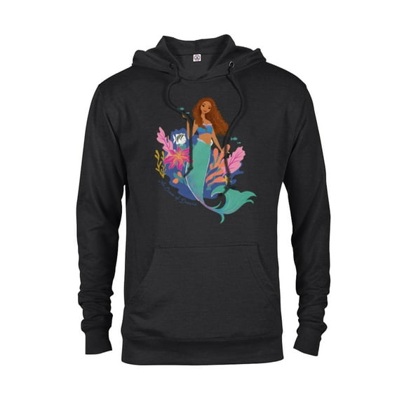 Disney The Little Mermaid Ariel An Ocean of Dreams - Pullover Hoodie for Adults - Customized-Black