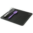 thumbnail image 2 of Comfy Grip Rectangle Black Silicone Dish Drying Mat - 17 3/4" x 15 3/4" - 1 count box, 2 of 9