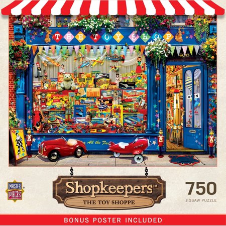 MasterPieces - 750 Piece Jigsaw Puzzle, The Toy Shoppe, Fun for Adults, Family, Kids, 18" x 24"