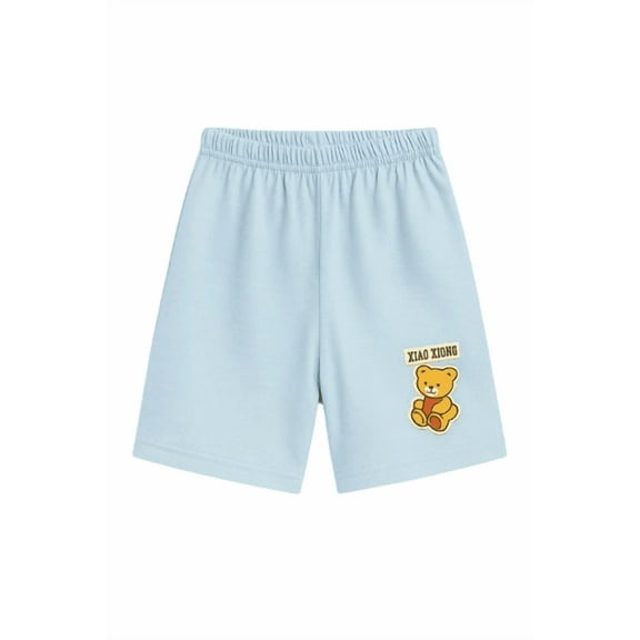 Children's Teddy Bear Shorts - Ice Blue - Medium