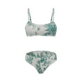 thumbnail image 2 of Soldes Aujourd'hui Liquidation Iumwxz Ensembles de Bikini Triangle à Bretelles Spaghetti Mignons Maillots de Bain pour Femmes Imprimé Floral Ensembles de Bikini Col Rond pour Femmes Rendez-Vous Nouvelles Arrivées, 2 of 4