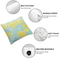 thumbnail image 4 of Acheng Decorative Throw Pillow Covers for Couch Bed Sofa Living Room Cushion Covers Ginkgo biloba Pattern Square Pack of 2 Paleturquoise Ginkgo biloba Pattern White, 4 of 6
